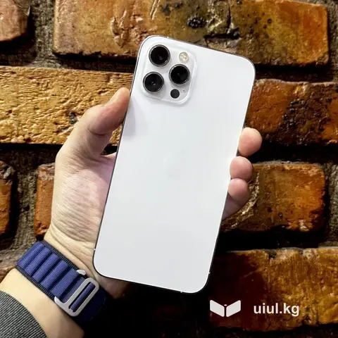 IPhone 12 Pro Max, Б/у, 128 ГБ, Белый, Защитное стекло, Чехол, 93 %