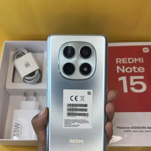 Redmi, Redmi Note 15, Новый, 128 ГБ, цвет - Голубой, В рассрочку, 2 SIM