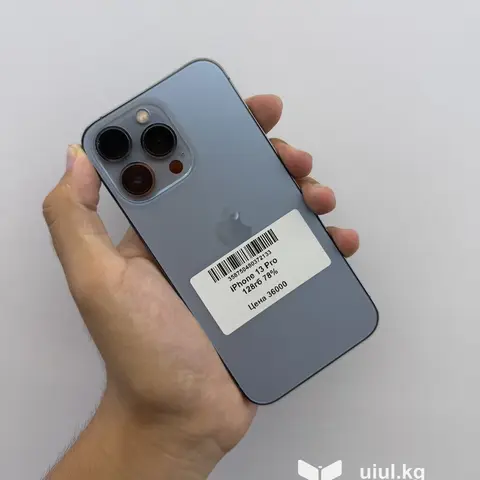 IPhone 13 Pro, Б/у, 128 ГБ, Sierra Blue, Защитное стекло, Чехол, В рассрочку, 78 %