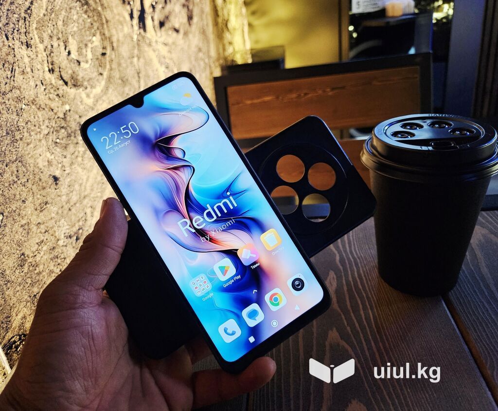 Redmi, Redmi 14C, Б/у, 128 ГБ, цвет - Черный, 1 SIM, 2 SIM