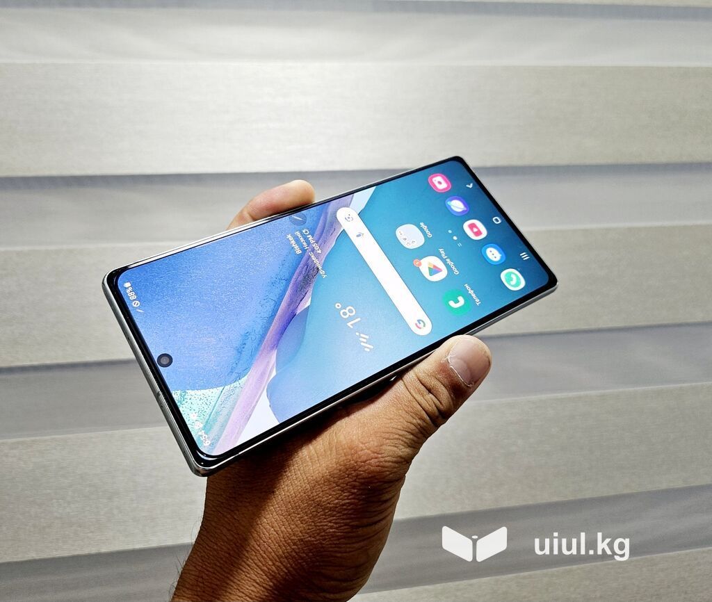 Samsung Galaxy Note 20, Б/у, 256 ГБ, цвет - Зеленый, 1 SIM, 2 SIM
