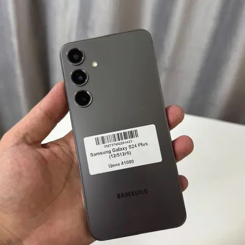 Samsung Galaxy S24+, Б/у, 512 ГБ, цвет - Серый, В рассрочку, 2 SIM