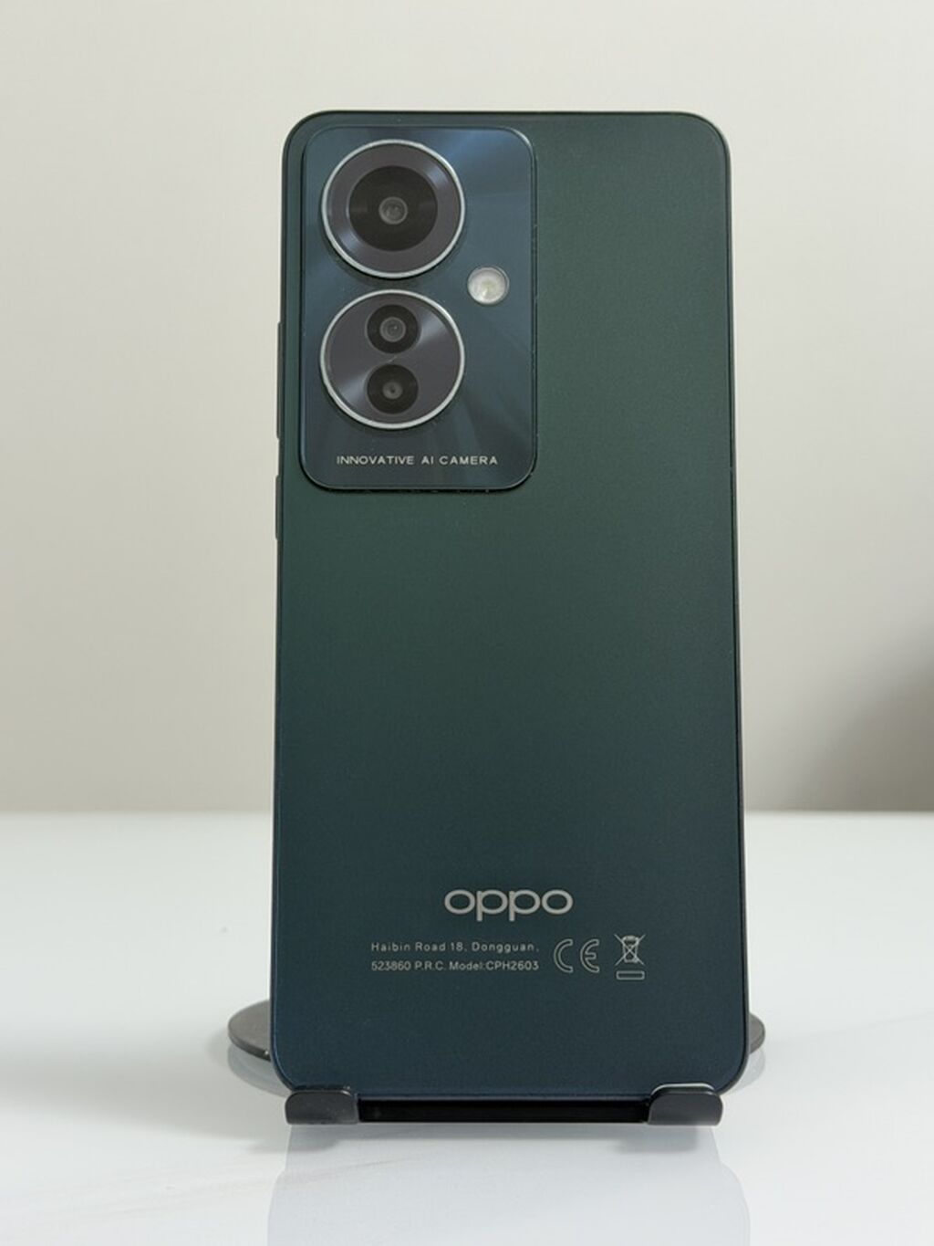 Oppo Reno 11 F 5G, Б/у, 256 ГБ, цвет - Зеленый, 2 SIM