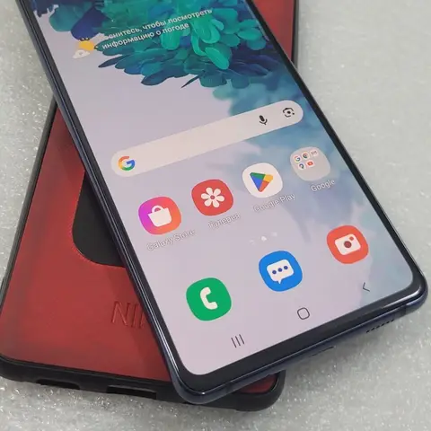 Samsung Galaxy S20 Plus, Б/у, 128 ГБ, цвет - Черный, 2 SIM