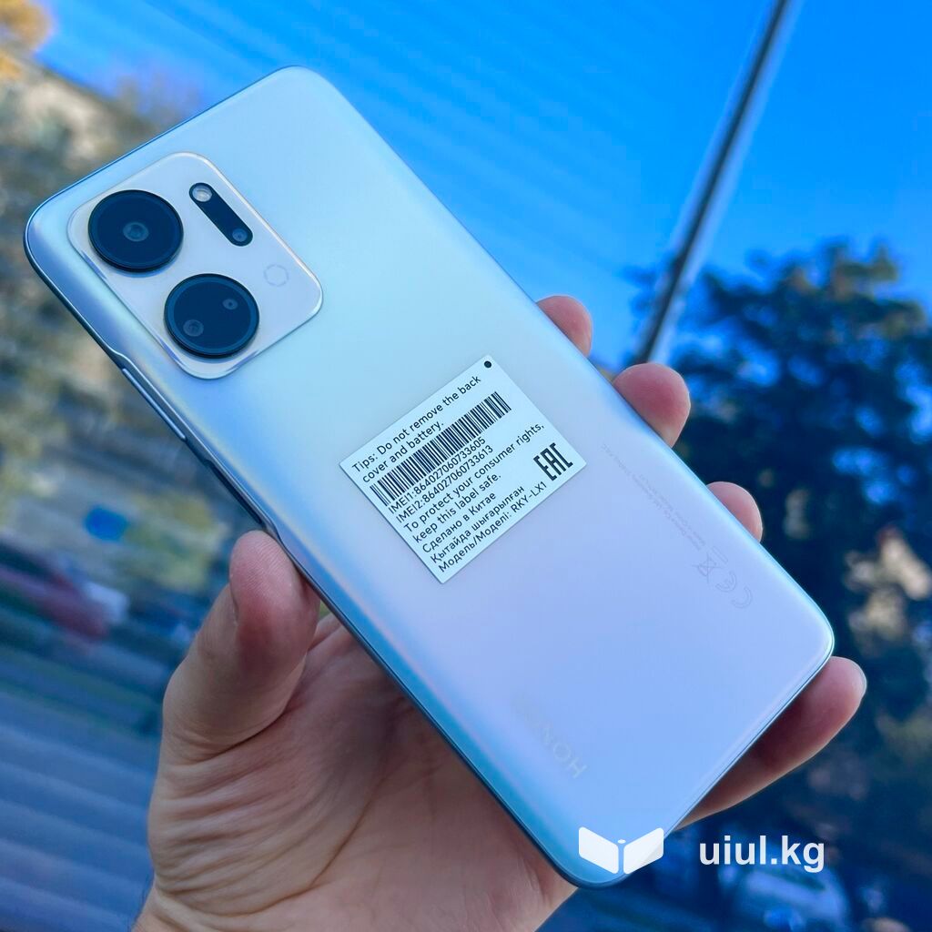 Honor X7a, Б/у, 128 ГБ, цвет - Белый, 2 SIM