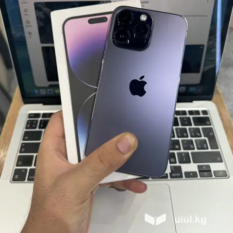 IPhone 14 Pro Max, Б/у, 1 ТБ, Deep Purple, Защитное стекло, Чехол, 84 %