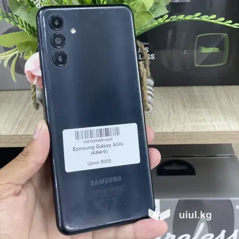 Samsung Galaxy A04s, Б/у, 64 ГБ, цвет - Черный, 2 SIM
