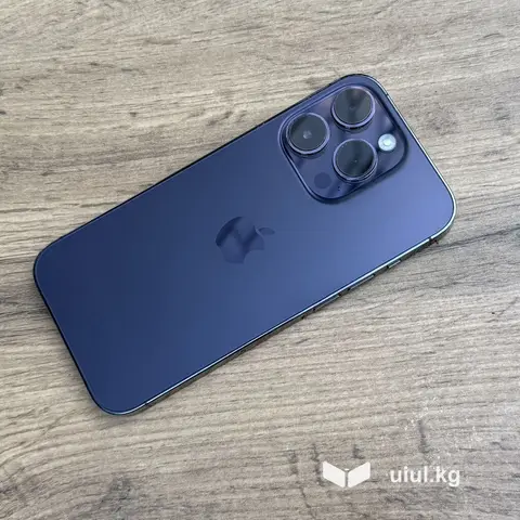IPhone 14 Pro, Б/у, 256 ГБ, Deep Purple, Чехол, Защитное стекло, 100 %