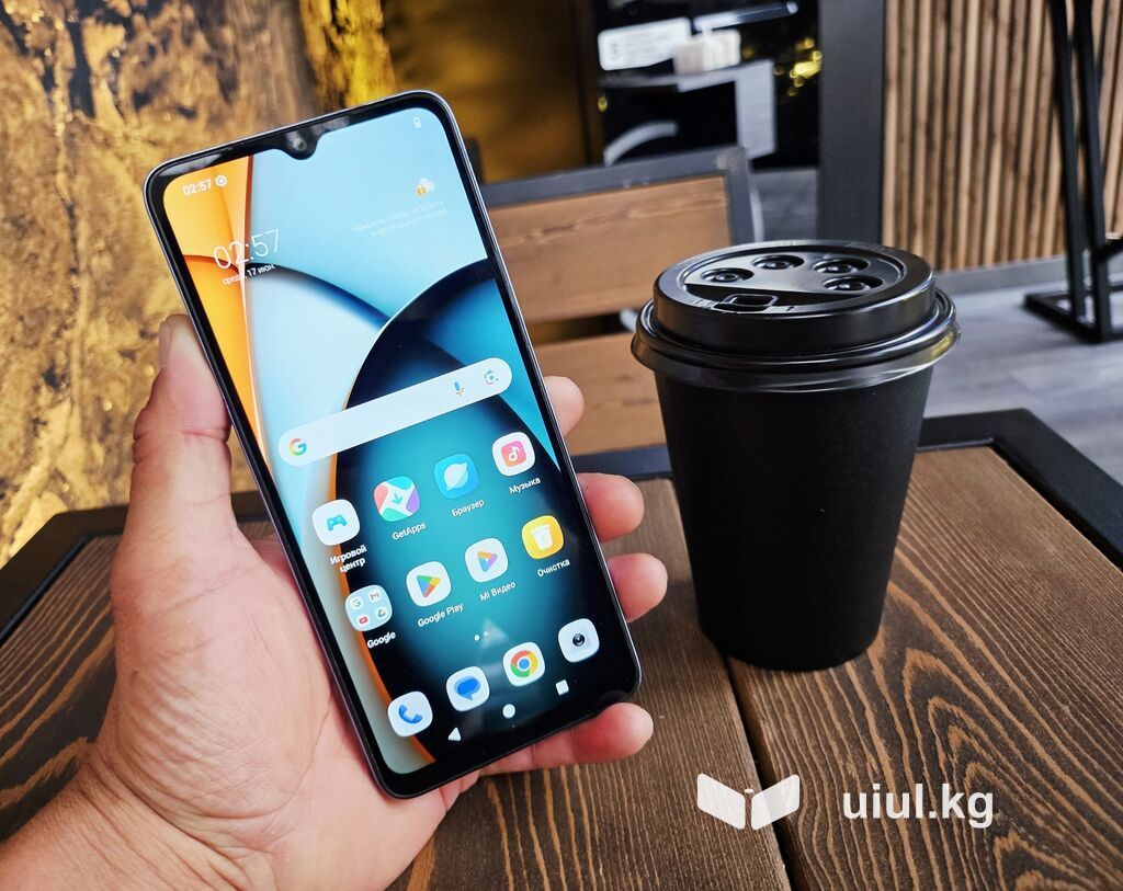 Redmi, Redmi A3, Б/у, 128 ГБ, цвет - Голубой, 1 SIM, 2 SIM