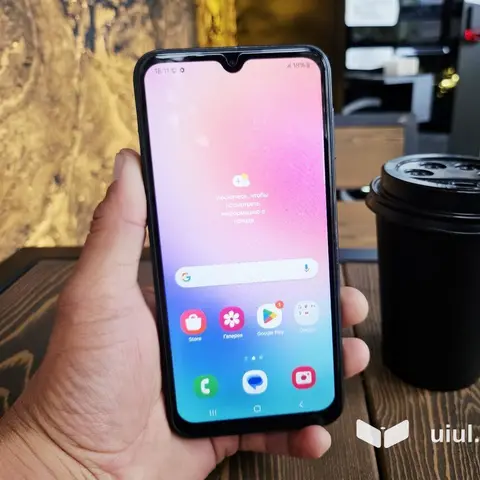 Samsung Galaxy A24 4G, Б/у, 128 ГБ, цвет - Черный, 2 SIM