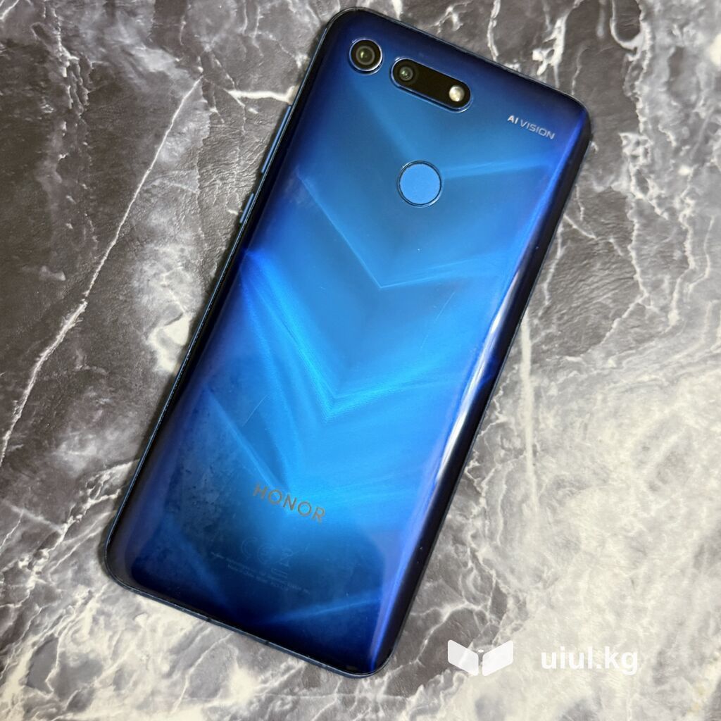 Honor View 20, Б/у, 256 ГБ, цвет - Синий, 2 SIM