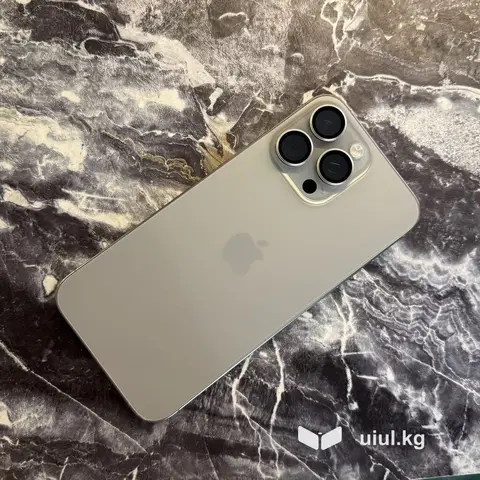 IPhone 15 Pro Max, Б/у, 256 ГБ, Natural Titanium, Чехол, 86 %