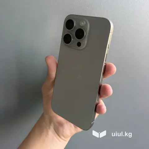 IPhone 15 Pro, Б/у, 256 ГБ, Natural Titanium, Защитное стекло, Чехол, Коробка, В рассрочку, 87 %