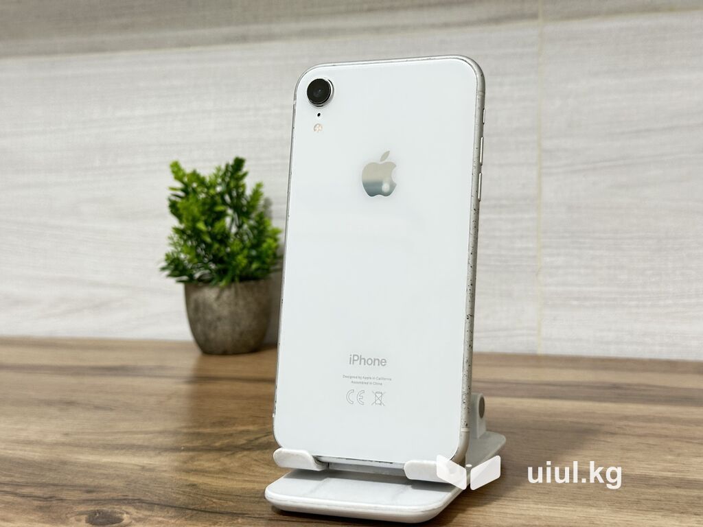 IPhone Xr, Б/у, 64 ГБ, Белый, 100 %