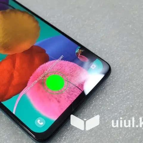 Samsung Galaxy A51 5G, Б/у, 128 ГБ, цвет - Голубой, 2 SIM