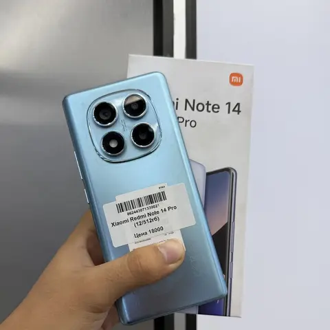 Redmi, Redmi Note 14 Pro, Б/у, 512 ГБ, цвет - Синий, В рассрочку, 2 SIM
