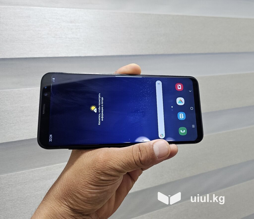 Samsung Galaxy S8 Plus, Б/у, 64 ГБ, цвет - Черный, 2 SIM