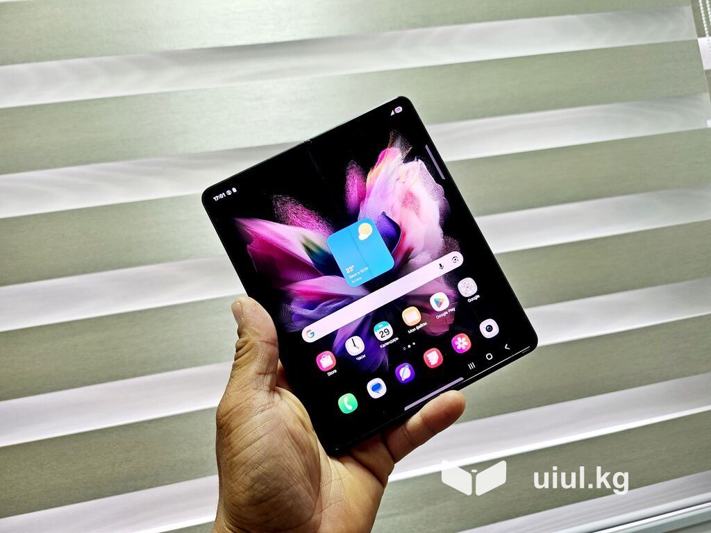 Samsung Galaxy Z Fold 3, Б/у, 512 ГБ, цвет - Черный, 1 SIM, 2 SIM
