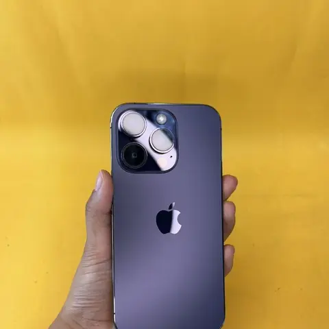 IPhone 14 Pro, Б/у, 256 ГБ, Deep Purple, Защитное стекло, Чехол, В рассрочку, 92 %