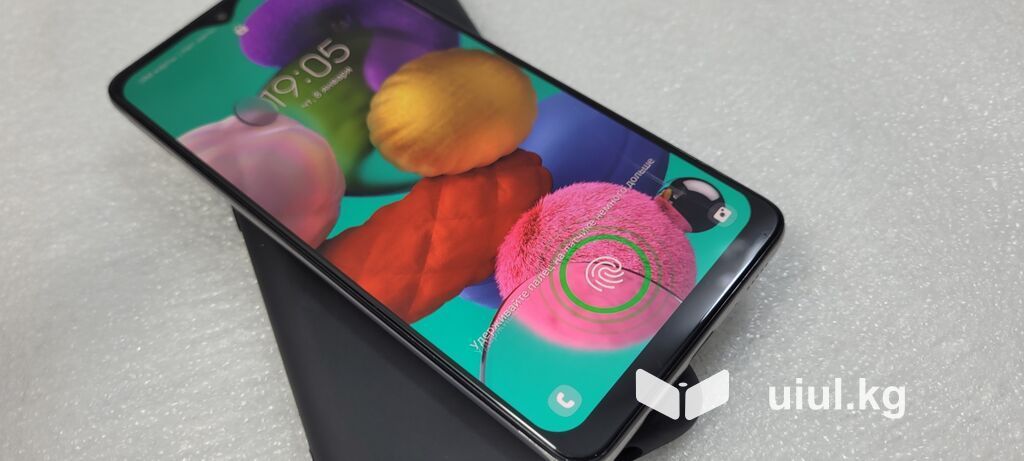 Samsung Galaxy A51 5G, Б/у, 128 ГБ, цвет - Белый, 2 SIM