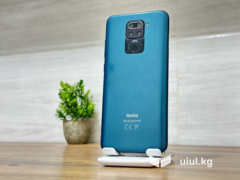 Redmi, Redmi Note 9, Б/у, 128 ГБ, цвет - Синий, 2 SIM