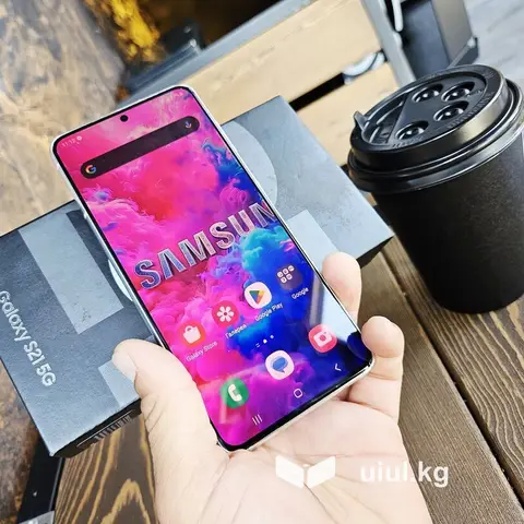 Samsung Galaxy S21 5G, Б/у, 128 ГБ, цвет - Белый, 1 SIM, 2 SIM